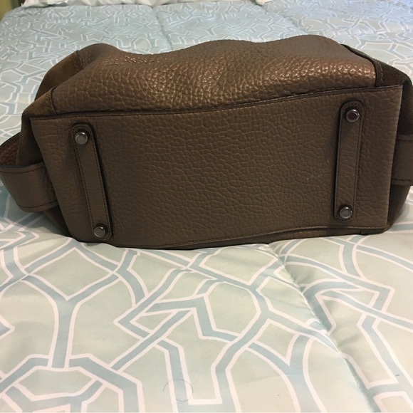 Coach Edie 42 Suede and Pebble Leather Bag - Picture 13 of 15